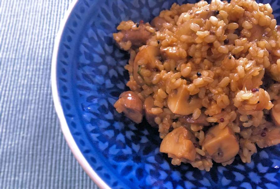 Brown Rice With Mushrooms Recipe Cuisine Fiend